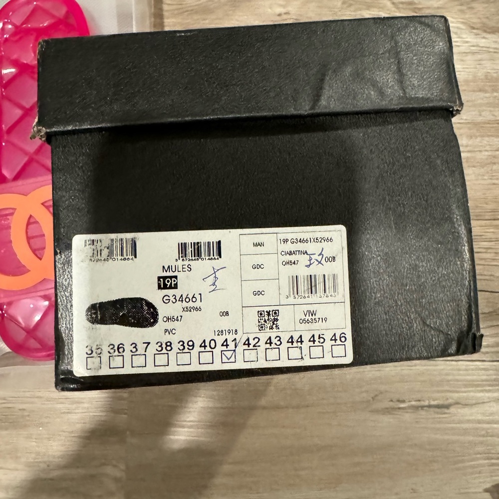 Chanel pink jelly slides size 41 box included - Picture 2 of 7